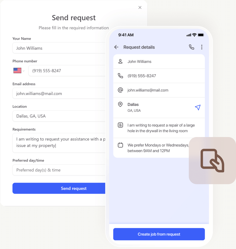 Work requests: keep you handyman leads organized