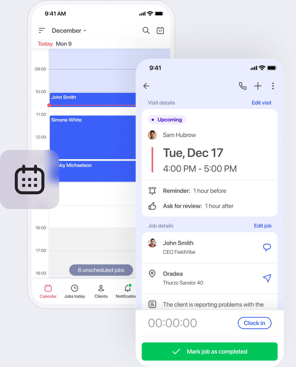 Fast job scheduling for service calls